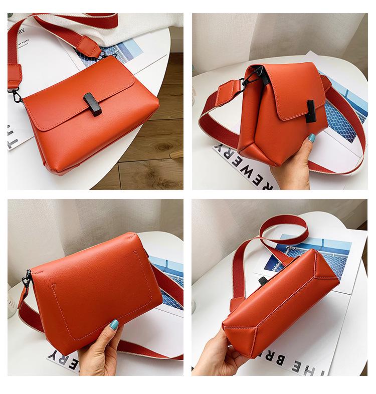 Retro Hong Kong Style Bag Women 2020 New Simple Shoulder Bag Fashion All-match Texture Messenger Female Bag Soft Leather Small Bag