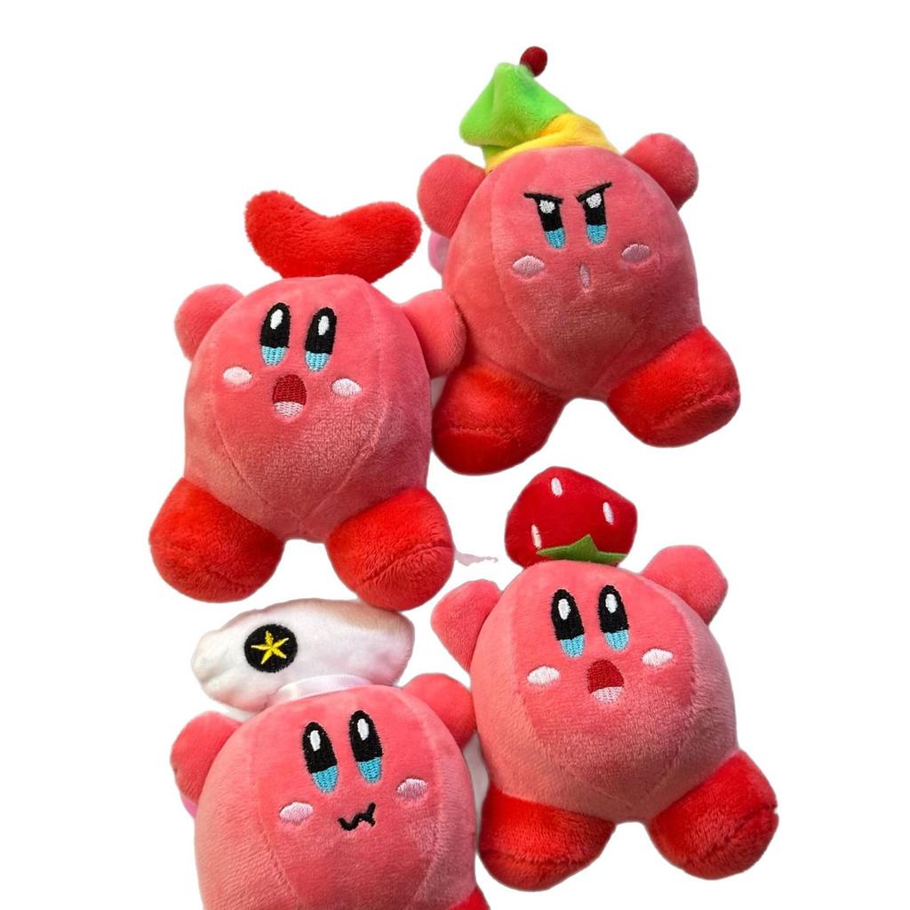Cute Kirby Star Plush Keychain Pendant - Mini Doll Backpack Ornament