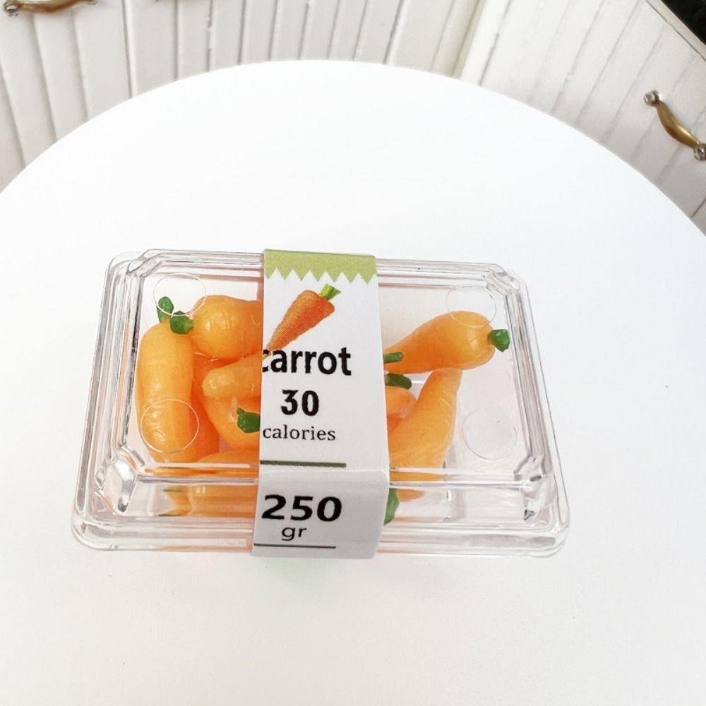

Имитация еды Мини Супермаркет Овощной ящик Кухонный овощной игрушечный аксессуар Детская игрушка carrot