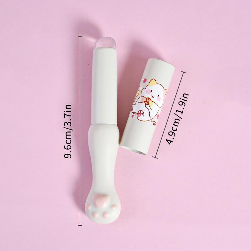 Silicone Lip Brush With Cover Angled Concealer Brushes Lip Balm Lip Gloss Angled Head Concealer Brushes Cat Paw Make Up Brushes