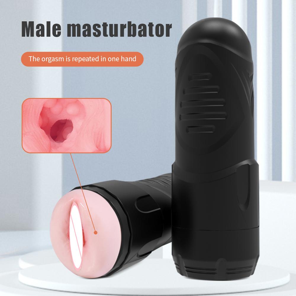 Vaginal Male Masturbator Cup Real Deep Throat Blowjob Pocket Pussy Manual Silicone Masturbation Massager Adults Sex Toys For