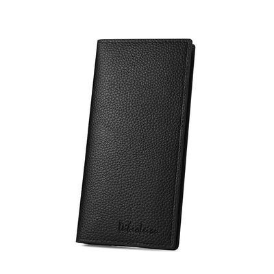 Men's Ultra-Thin Leather Card Holder & Wallet - Korean Style