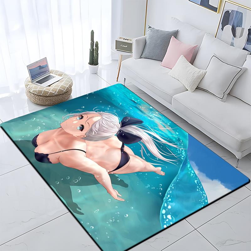 Sexy Girls Printed Carpet Living Room Home Decor Sofa Table Rug Anti Slip Chair Cushion Lounge Mat Large Rug Picnic Camping Yoga