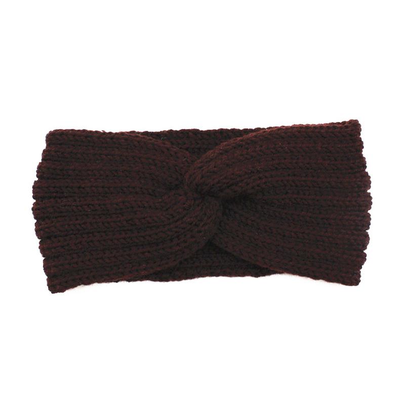 Bandeau Tressé Nœud Tête Croisée pour Femmes Automne Hiver Filles Accessoires Cheveux Couvre-chef Bandeau Élastique Accessoires Cheveux
