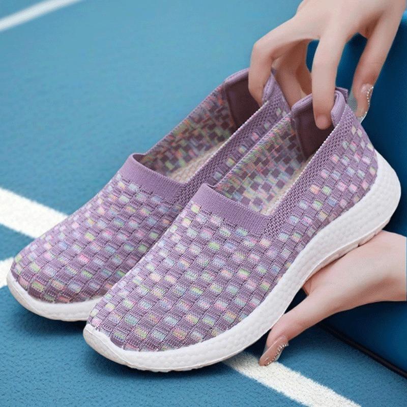 Trend Shoes Women's Summer New Old Beijing Cloth Shoes One Pedal Soft-soled Casual Shoes Platform Mother Shoes