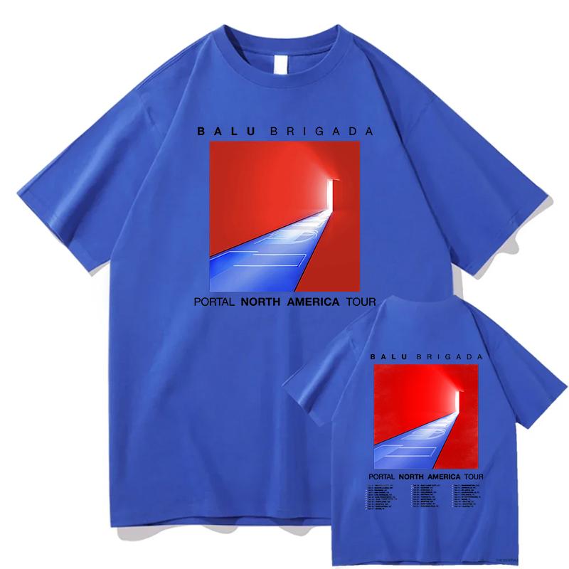 

Balu Brigada Portal Tshirts Unisex Pure Cotton Graphic Tshirts Hip Hop Unisexs Treetwear Cotton Tees Summer Male Aesthetic Tops M