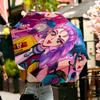 KPop Dämonenjäger Druck Regenschirm Automatisches Öffnen/Schließen - Tragbares Faltbares Design - Tägliche Nutzung für Reisen/Outdoor - Geschenk zum Geburtstag