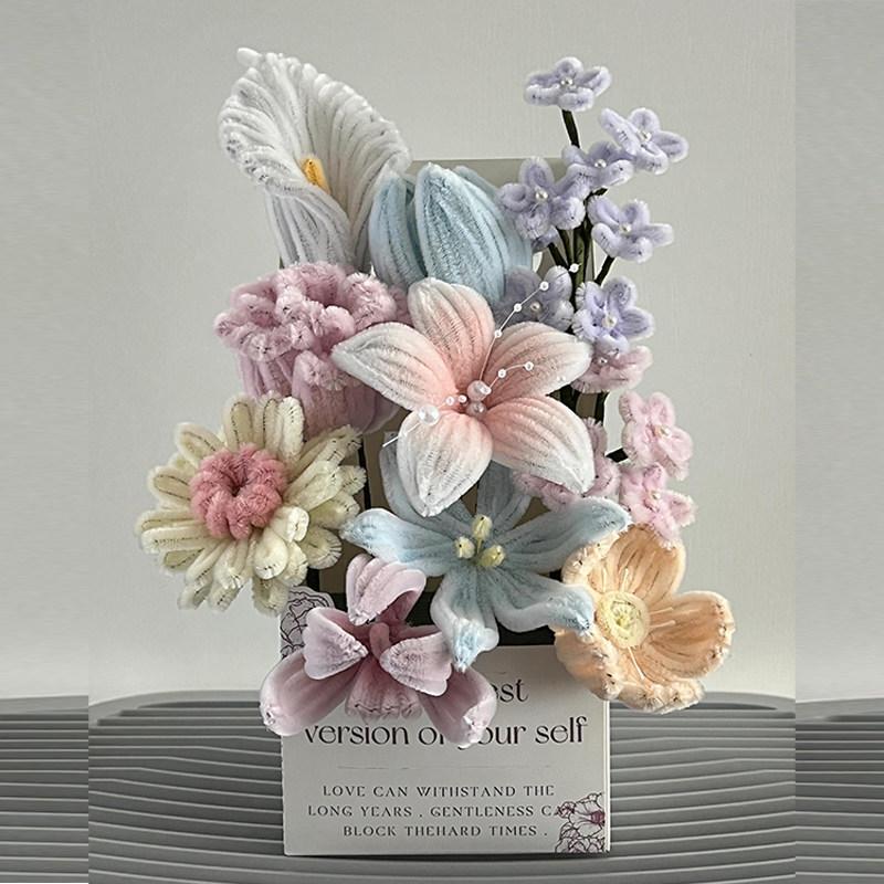 

Handmade Twist Tie Flower Bouquet Kit - DIY Gift for Teachers and Friends