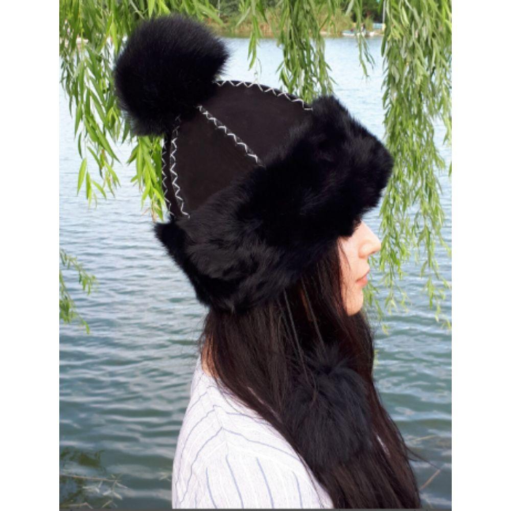 

Женская кожаная шапка из меха ягненка, Börk