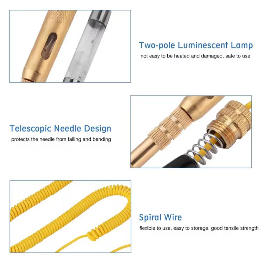 New Practical Test Pens Car Circuit Fuse Electrical Testers Voltage Tester 6V/12V/24V Probe Pen Pencil Test Light