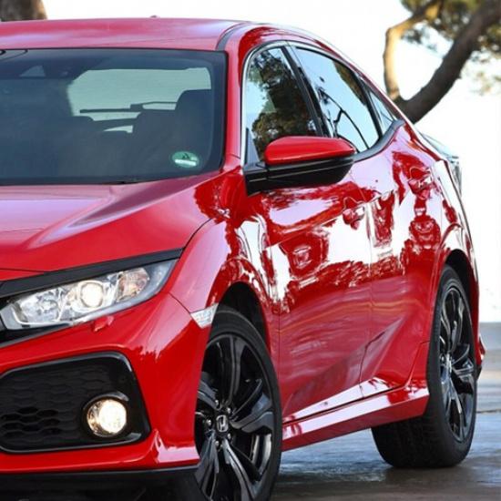 Left Driver Side for HONDA CIVIC 2016~ Red Side Mirror Cap Cover Replacement