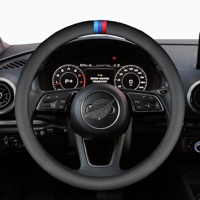 Universaalne auto roolikate - Mitte-ehtsast nahast, libisemiskindel, higi imav, süsinikkiust nahk, klassikaline stiil, igahooajaline kaitse.