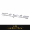 3D Metal Ivtec Letter Emblem Badge Decal Car Styling For Honda Civic Logo Car Rear Tail Trunk Stickers Decals Auto Accessories akf256