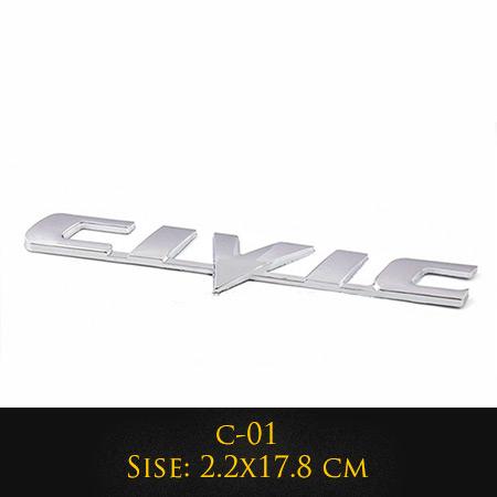 3D Metal Ivtec Letter Emblem Badge Decal Car Styling For Honda Civic Logo Car Rear Tail Trunk Stickers Decals Auto Accessories akf256