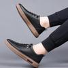 Spring Autumn New Styles Of Men's Handmade Casual Leather Shoes For Men's Genuine Leather Breathable Youth Trendy Shoes For Men