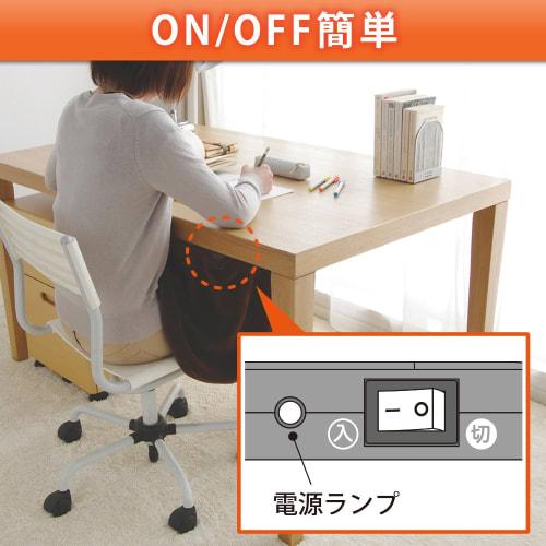 Iris Ohyama Desk Heater, Foot Heater, Desk, Office, Cold Prevention, Kotatsu, Washable, Fully Washable, Auto-off Timer, High Temperature Sensor Includ