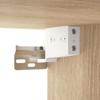 Mirror Cabinet with LED Lighting Sonoma Oak Finish 76 X 15 X 55 Cm