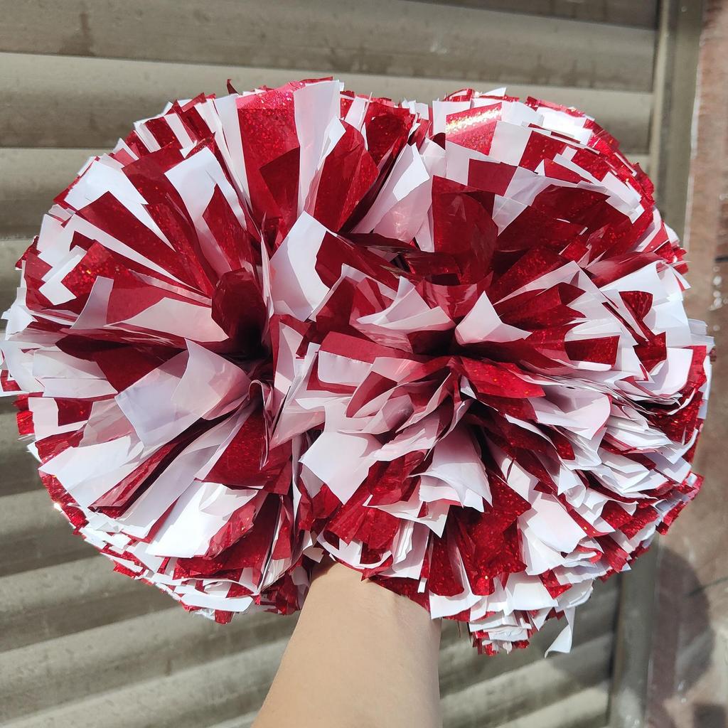 Rainbow Laser Cheerleading Pom Poms