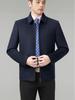 Men's High-End Cashmere Wool Jacket - Mid-Length Casual Lapel Coat for Middle-Aged Dads