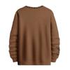 Men Casual Thick Warm Sweatshirt Fall Winter Letter Print Round Neck Long Sleeve Loose Soft Top