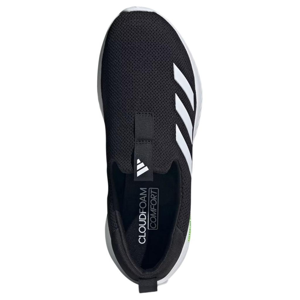 adidas Cloudfoam Move Lounger Core Black Cloud White Hi-Res Yellow Men Sneakers ID6512