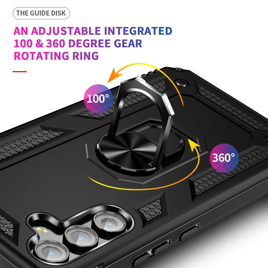For Samsung Galaxy A54 5G Shockproof Phone Case Military Grade Phone Back Cover with Ring Kickstand