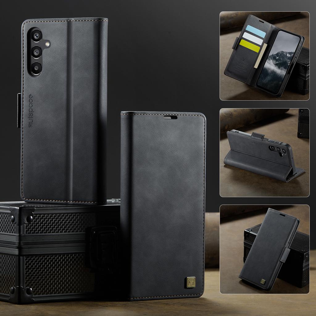 For Samsung Galaxy A17 4G/5G Wallet Case with Card Slots & Kickstand, 360° Protection Leather Case