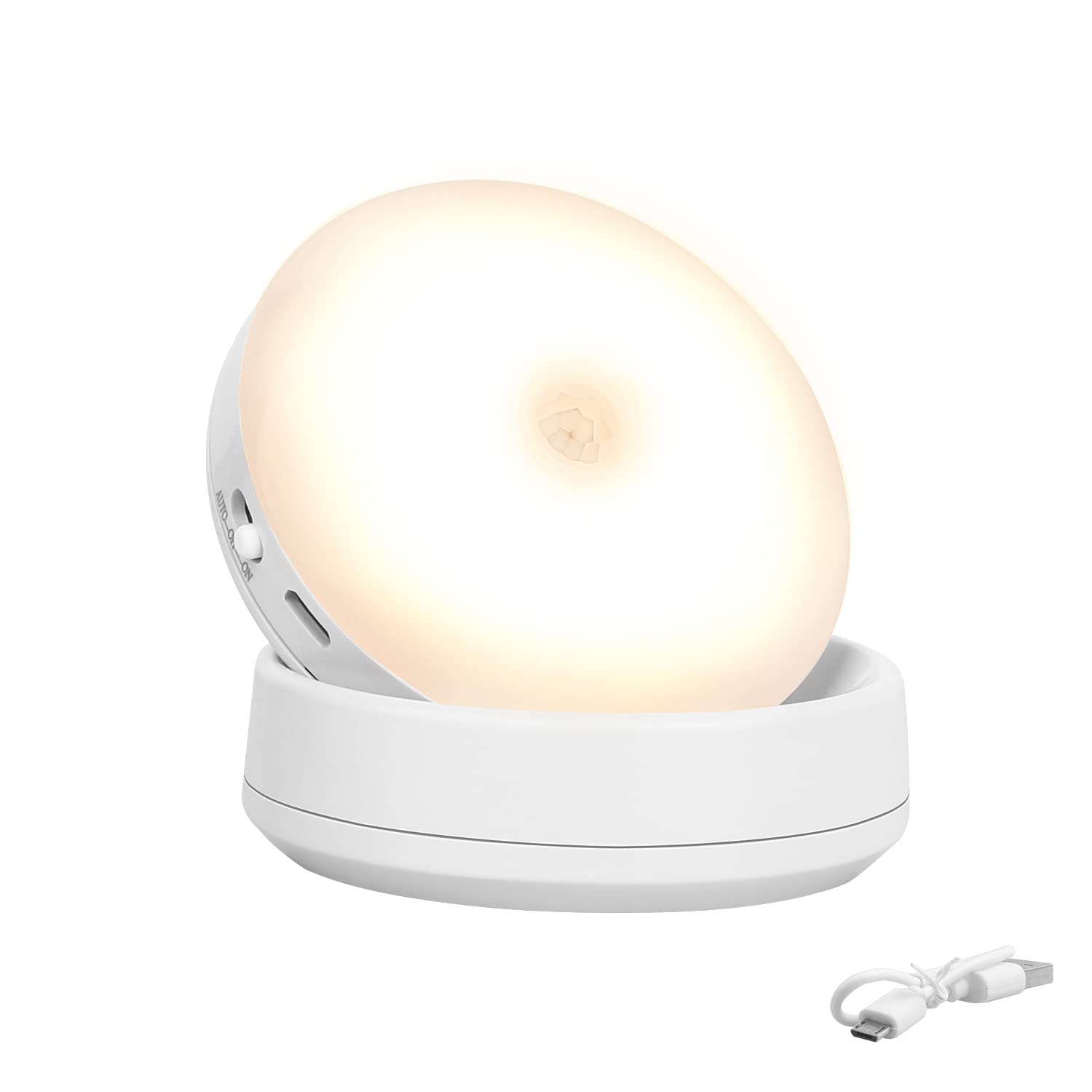 

Lavancia LED Sensor Light, Night Light, Footlight, Motion Sensor, Magnetic and Stick-on, USB Rechargeable, Energy-Saving, No Wiring Required,