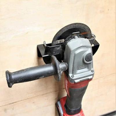 Soporte para Amoladora Angular Pulidora Soporte de Metal Estante de Almacenamiento Universal 5 Pulgadas Soporte para Lijadora de Pared