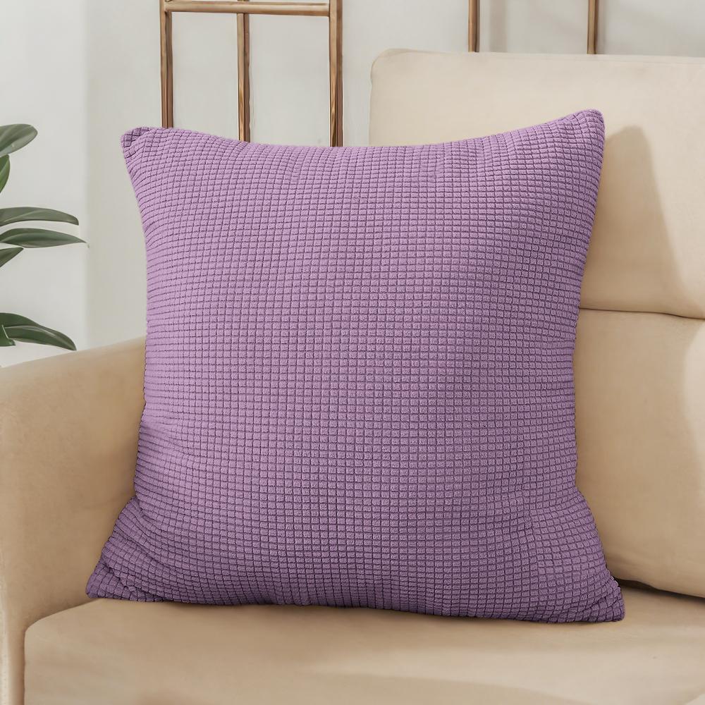 40x40 45x45 50x50 Housse de coussin Jacquard Couleur Unie pour Canapé Bureau Coussin lombaire Housse de coussin Décoration de Maison