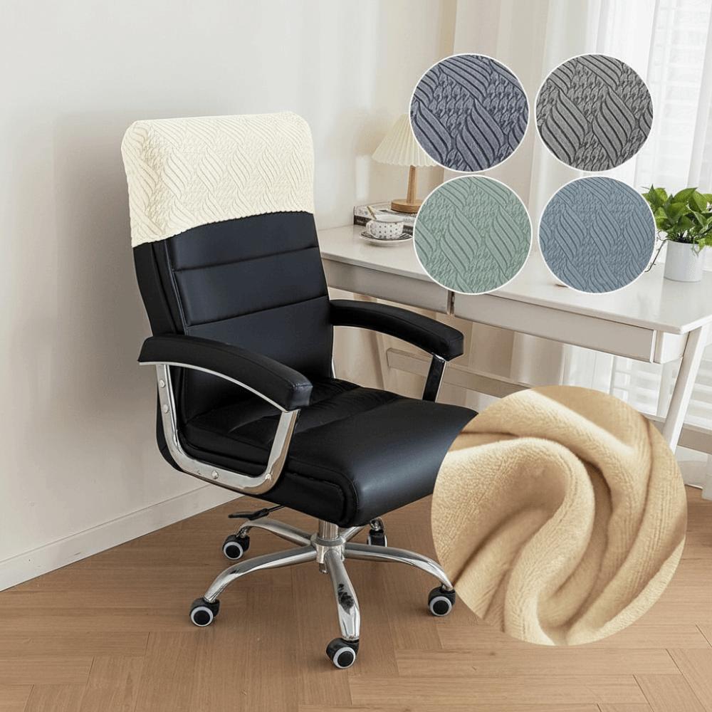 High Elasticity Chair Back Cover Solid Color Executive Chair Half Cover  for Gaming Chair Office