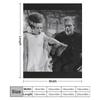 Retro Frankenstein and his Bride Throw Blanket Cozy Home Blanket Gift for Christmas Holiday