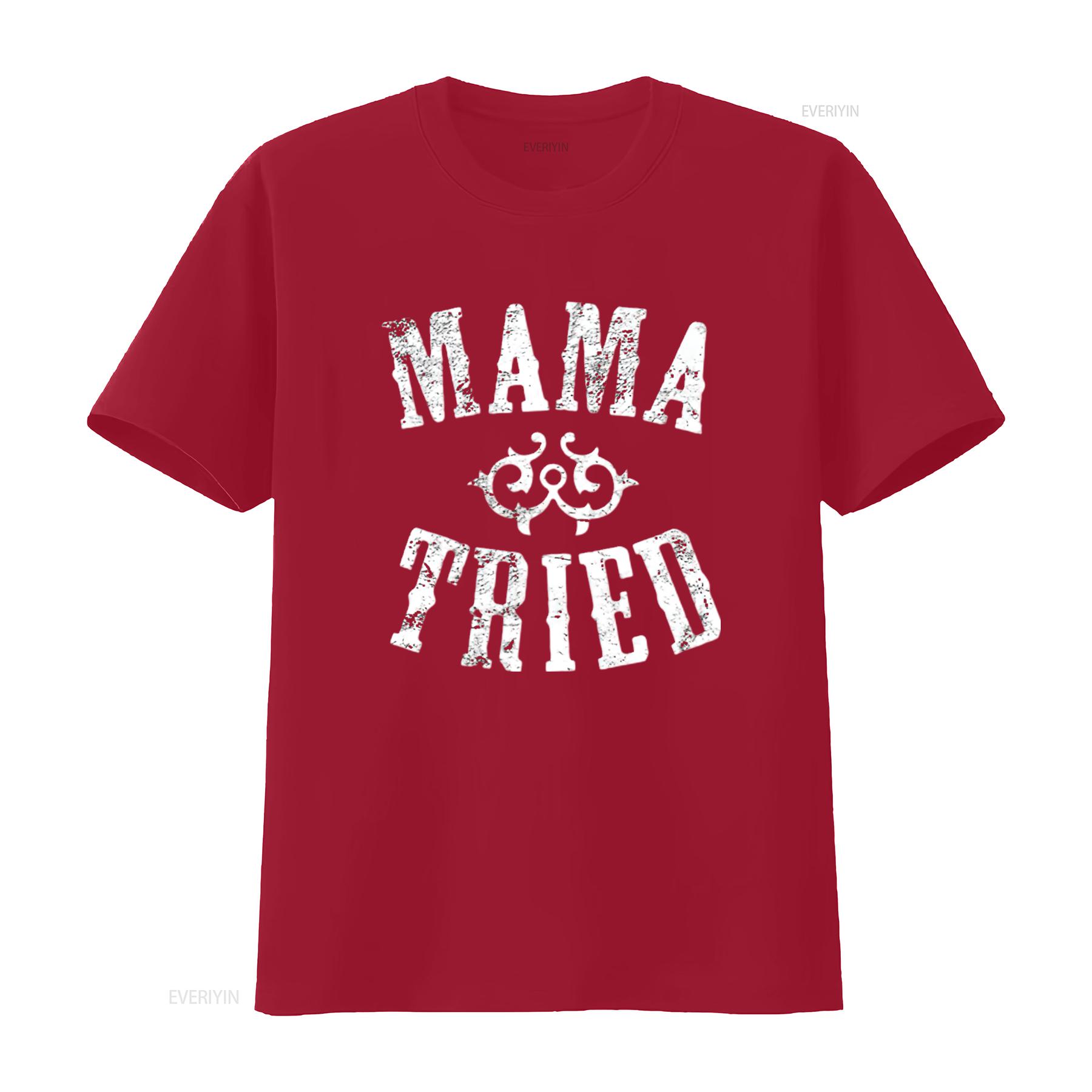 

Mens Vintage Mama Tried Country Music Rodeo Premium T Shirt Black X Large vintage Washed Comfortable graphic Unisex Stretched S