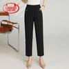 LangSha Women's Summer Loose Straight-Leg Cropped Pants