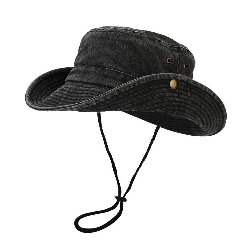 Men's and Women's Outdoor Sun Hat: Patchwork Wide Brim Design for Fishing, Mountaineering, and Travel in Spring and Summer.