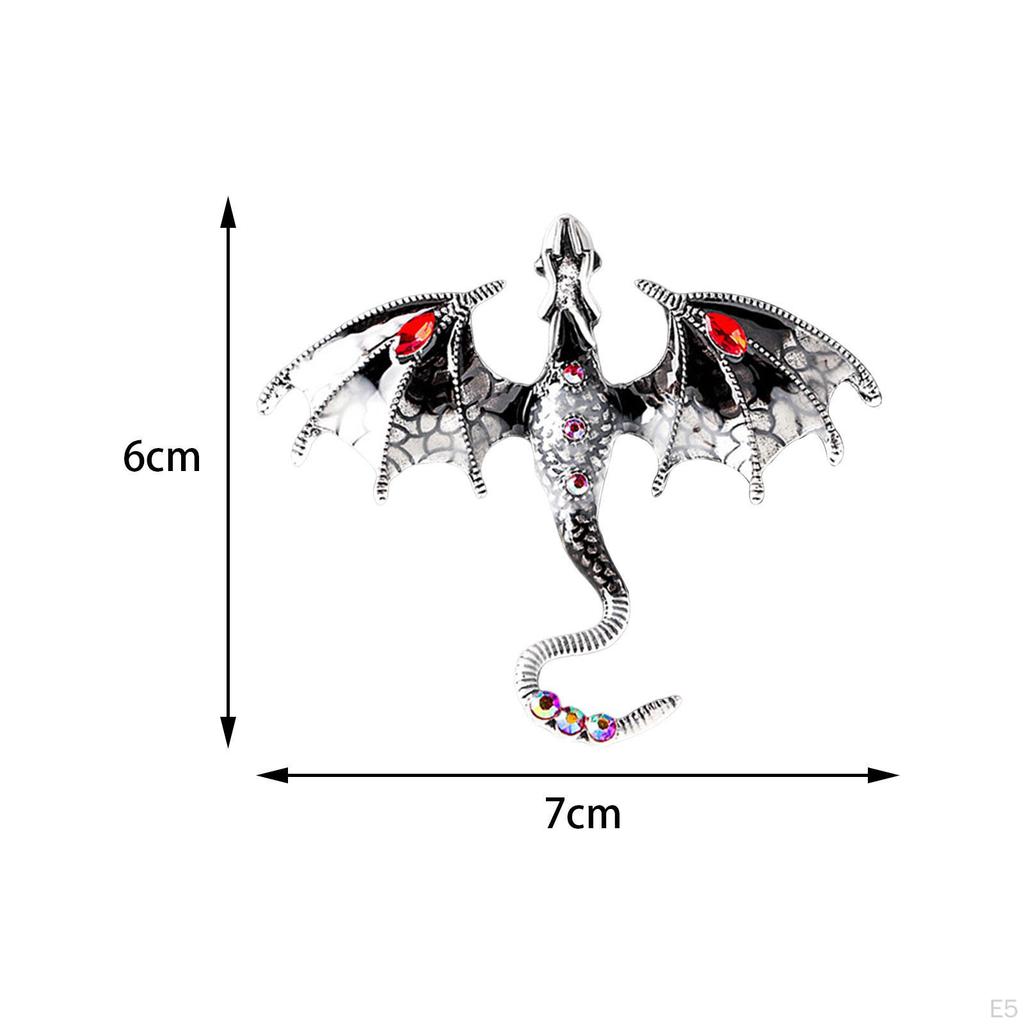 Men Brooch Fashion Jewelry Animal Gift Daily Decoration Alloy Punk Vintage Breastpin Badge Bag Pin