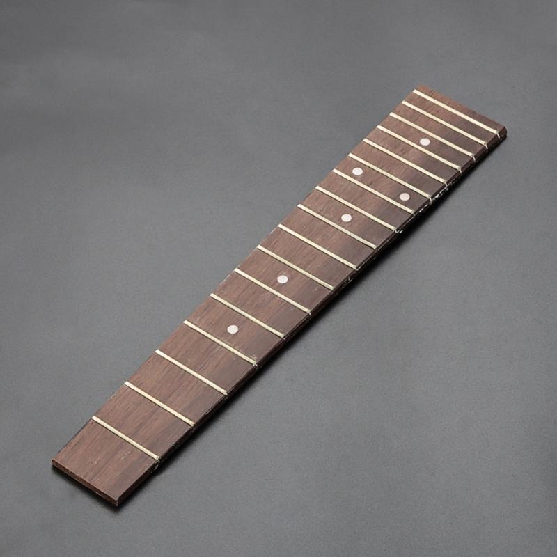 17 Frets 23 Inches Ukulele Rosewood Fretboard Fingerboard Ukulele DIY Accessory Parts for Stringed Ukulele Instruments