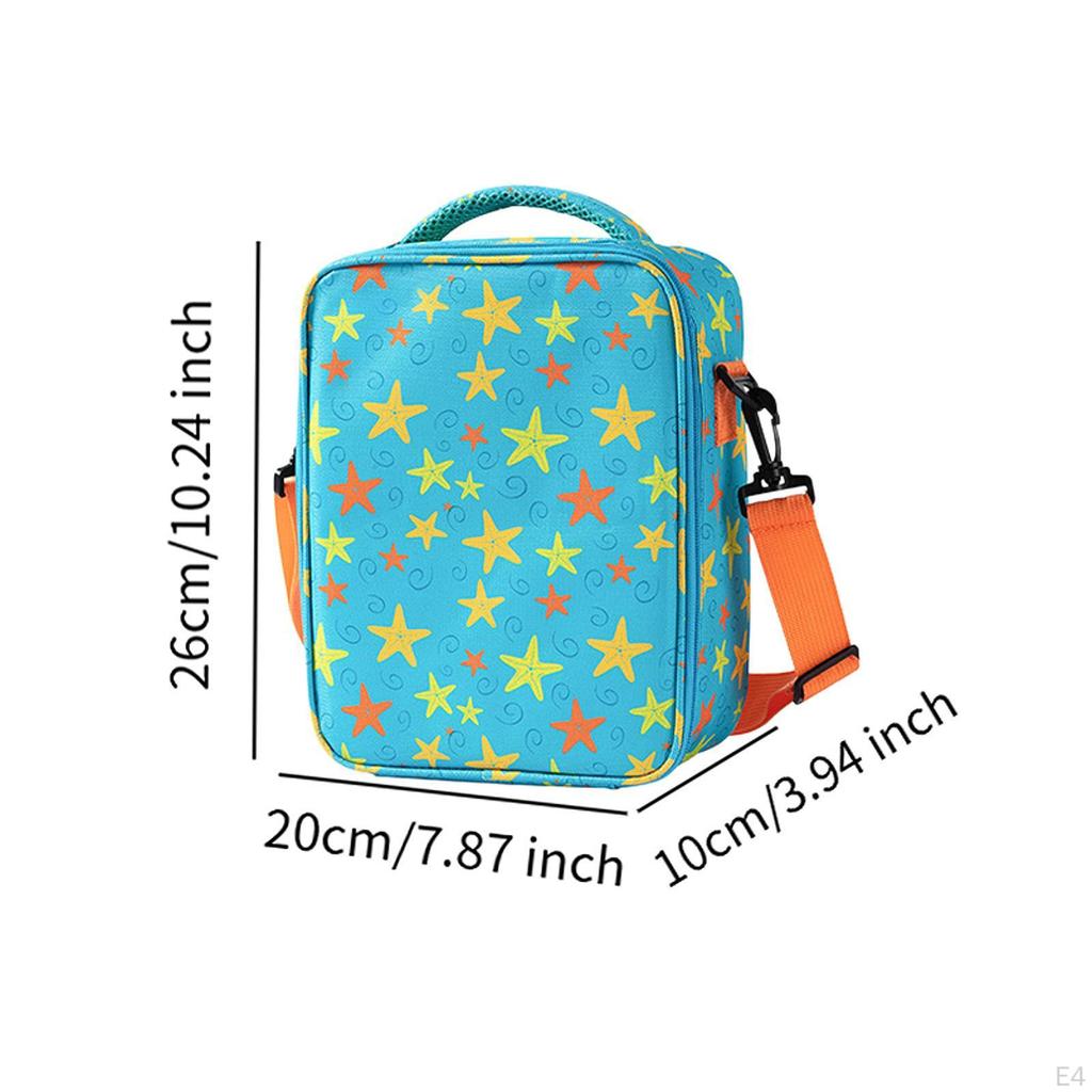 Insulated Lunch Box Food Container Organizer Reusable Portable Cold Thermal Bag Handbag for