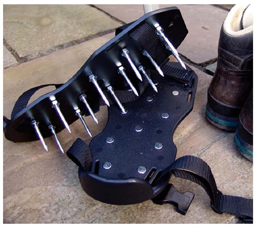 Lawn & Garden Soil Aerator Spike Shoes - 4cm/6cm Self-Leveling