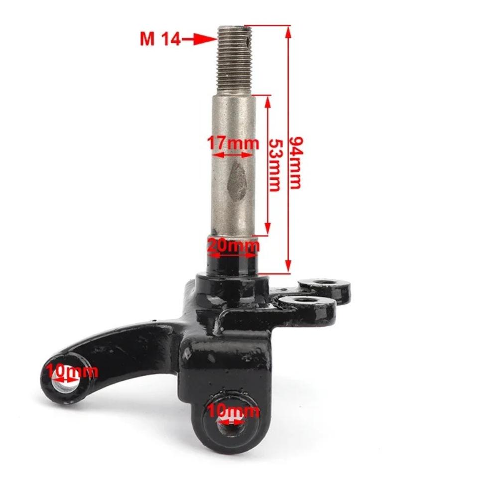 1 Coppia 17mm Montante Sterzo Montante Ruota Adatta Per Cina 50cc 70cc 110cc ATV Go Kart Buggy UTV Moto Ruota con Freno a Disco Parti Mozzo Ruota