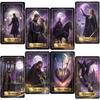 Purple Moon Tarot Cards Deck 78-Card Dark Fantasy Tarot Set With Guidebook Gothic Moon Themed Fortune Telling Cards For Beginner