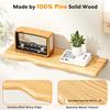 Wall-Mounted Log-Style Single Shelf for Living Room, Entryway & Bedroom Decor