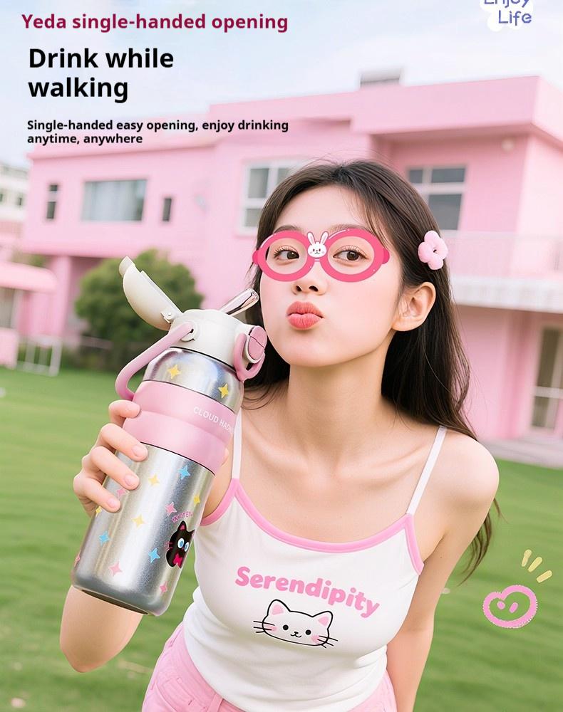 Gianxi Pregnant Women'S Warm Cup Large Capacity Straw Water Cup High Beauty New 2025 Maternity Special Cup For Girls