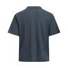 Under Armour Waffle Henley Logo Drop Shoulder Breathable T-Shirt Men Tops Storm-Gray 6007562-044