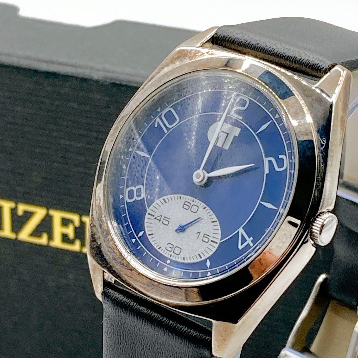 191 CITIZEN Citizen men s watch quartz operation blue dial box included