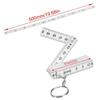 Flexible 50cm Folding Ruler Keychains Engineer's Foldable Ruler Crafted From Sturdy Plastic For Daily Measurement Needs