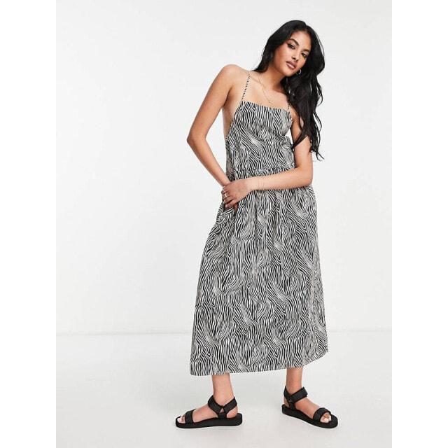 

Платье миди Levi s с волнистым принтом зебры
