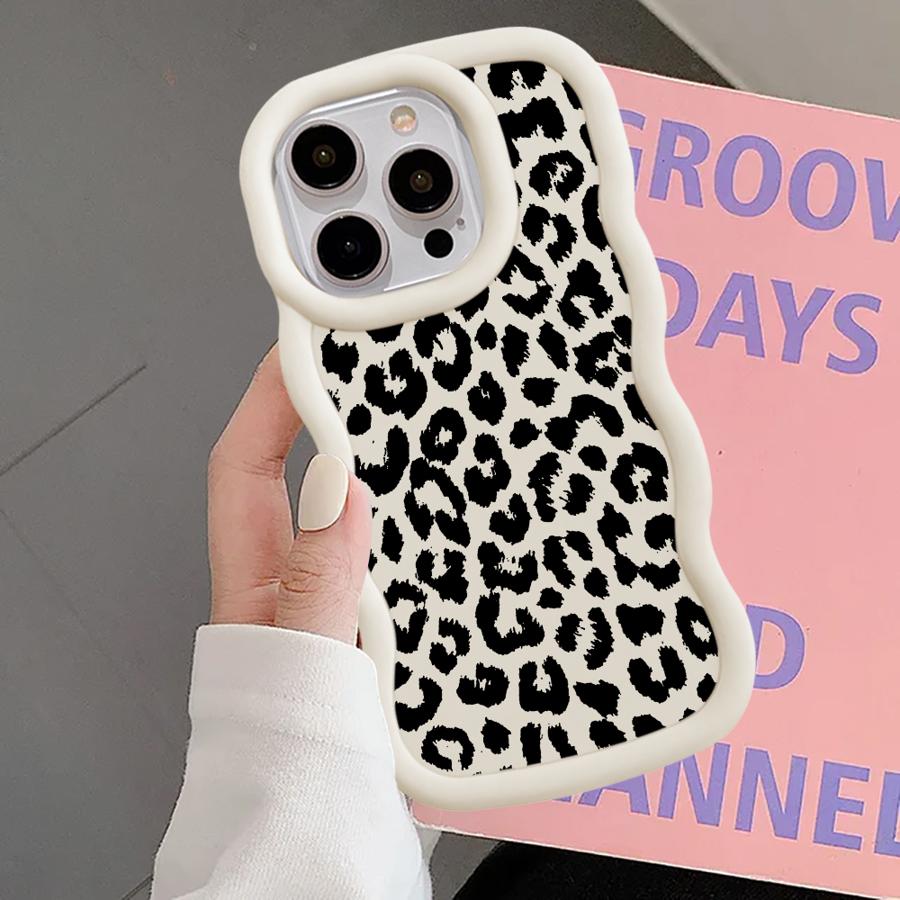 Leopard Print Art Soft Phone Cover Case for iPhone 17 Air 14 XR 11 8 12 15 Plus 16 Pro Max 13