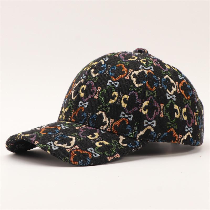 

Ethnic Style Baseball Cap With Wide Brim Cotton Blend Sun Protection For Autumn Winter Style 4
