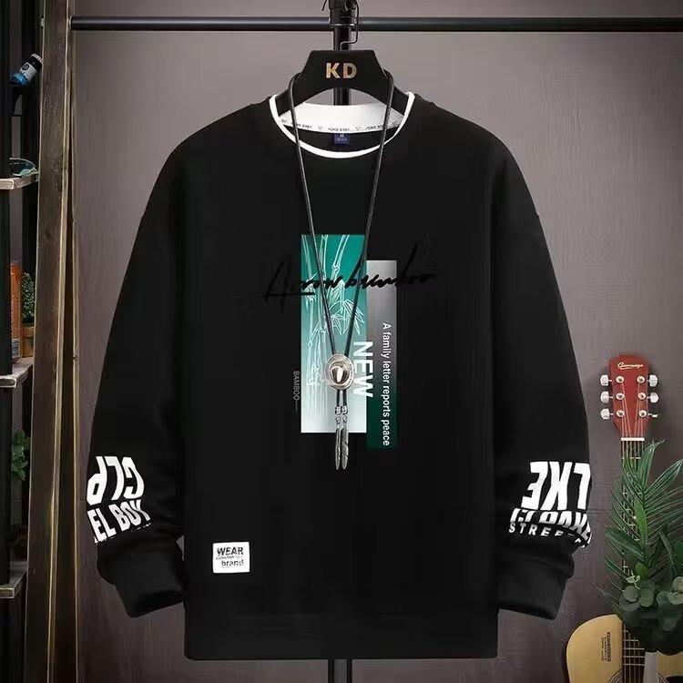 Sweter z okrągłym dekoltem Męski Wiosna i Jesień Nastolatki Przystojny Duże Dzieci Studenci Modele Męskie